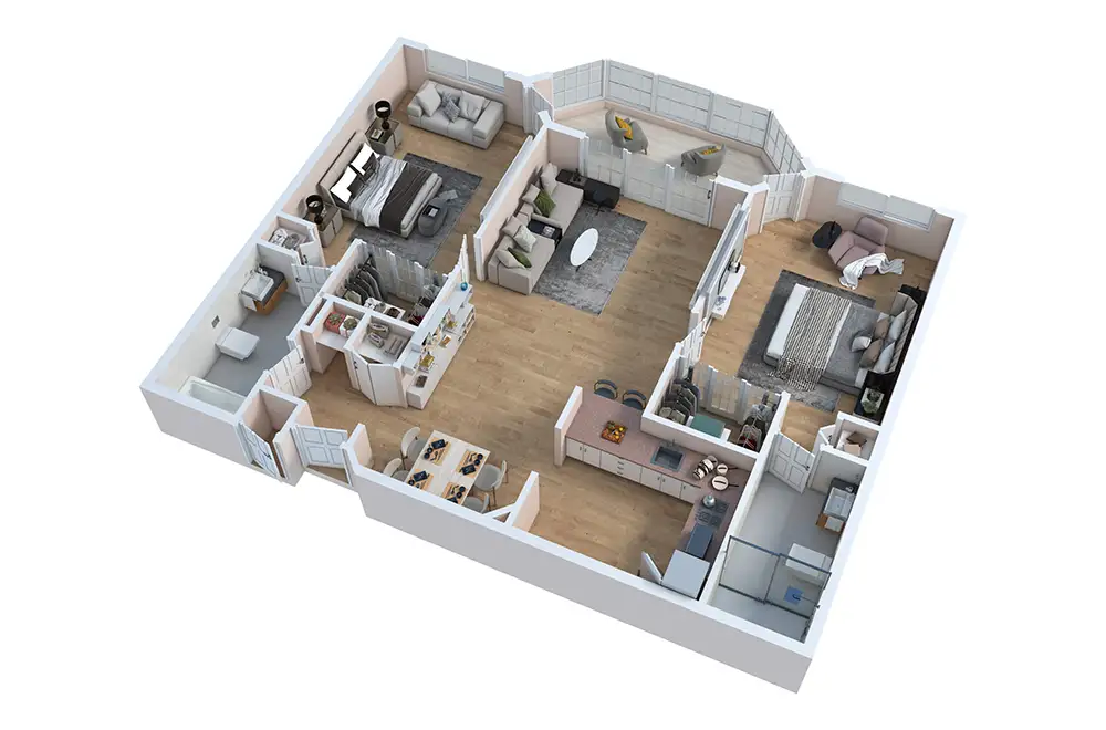 Two Bedroom Two Bedroom